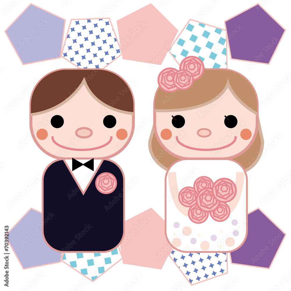 結婚式のイラスト かわいい背景 Stock Illustration Adobe Stock