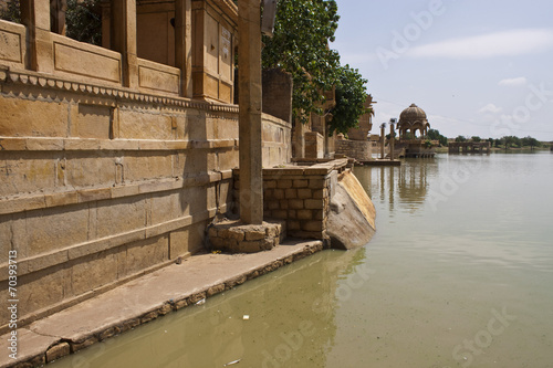 Sacred Gadi Sagar lake in Jaisalmer, India © Matyas Rehak