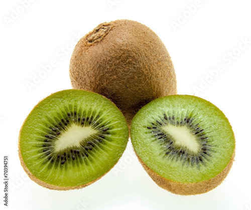 kiwi on white background