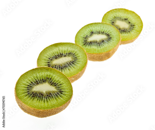 kiwi on white background