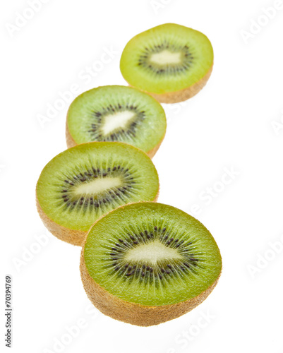 kiwi on white background