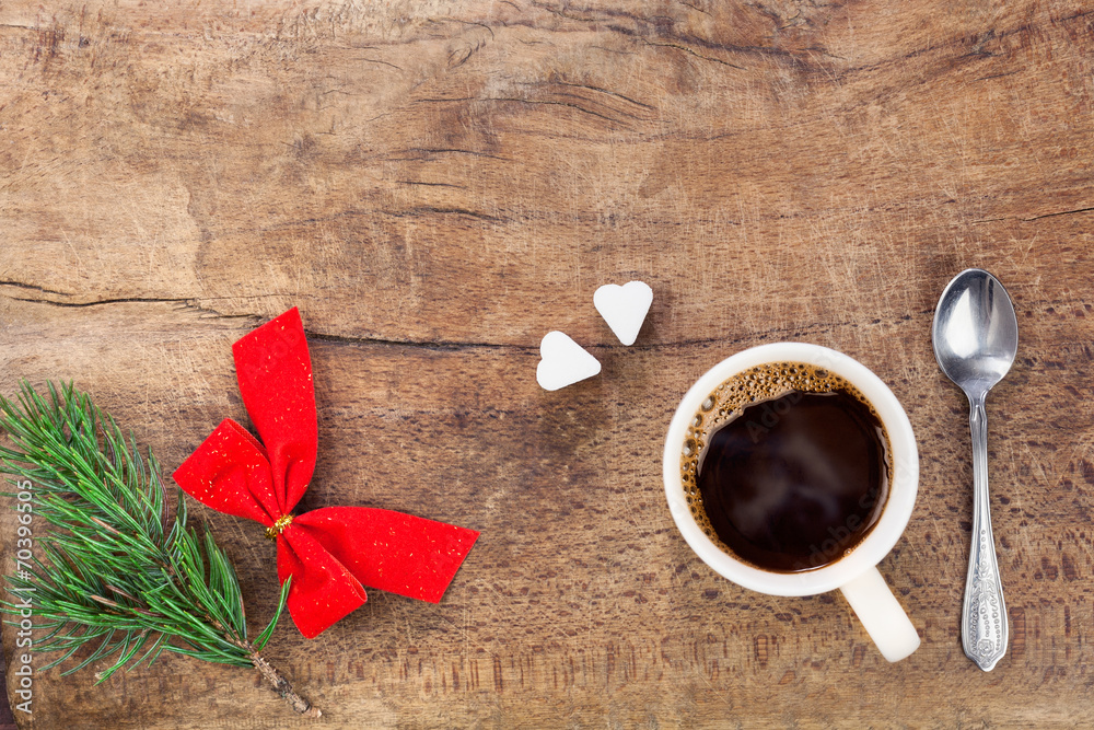 Cup of coffee with christmas decoration 4 Cup of coffee with christmas decoration 4