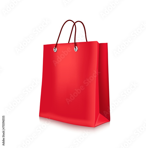Colorful Shopping Bags in White Background