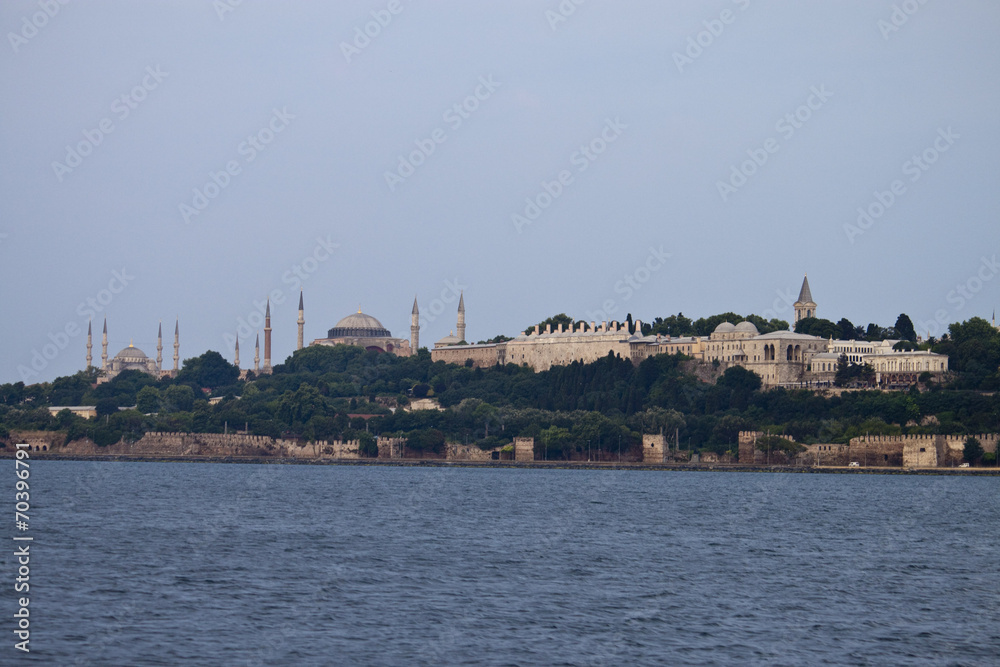 Istanbul skyline with mosques, Turkey