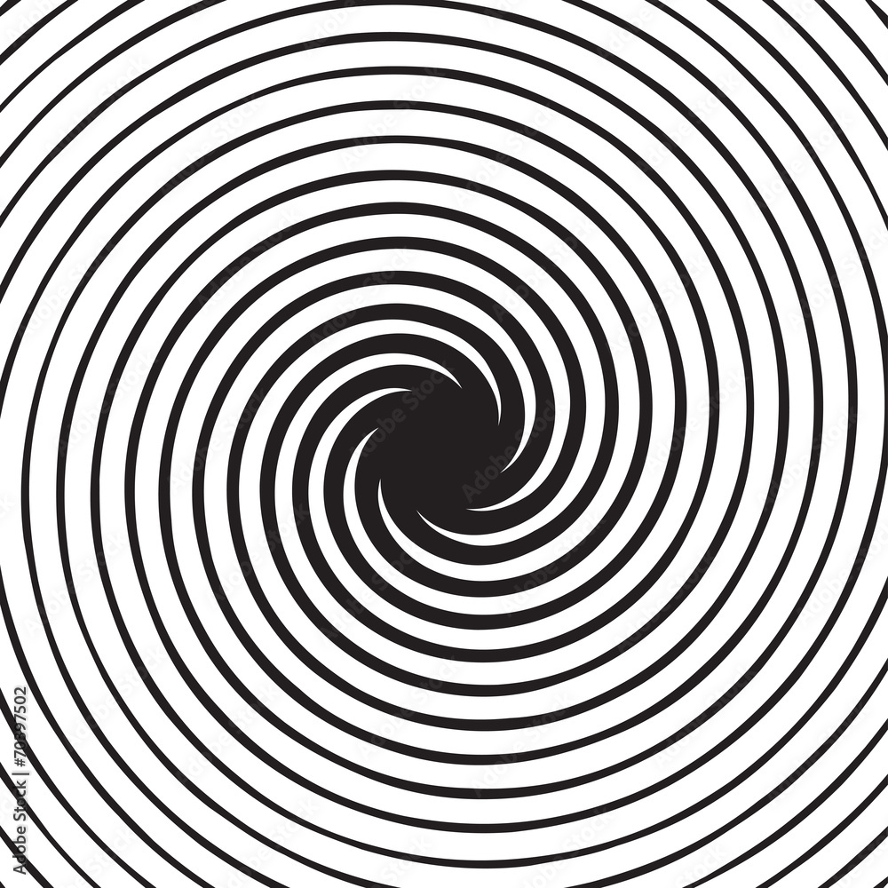Black and White Abstract Psychedelic Art Background. Vector Illu Black and White Abstract Psychedelic Art Background. Vector Illu
