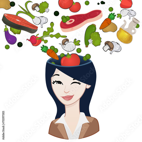 Symbolic open head girl