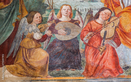 Padua - angels with music instruments - Eremitani