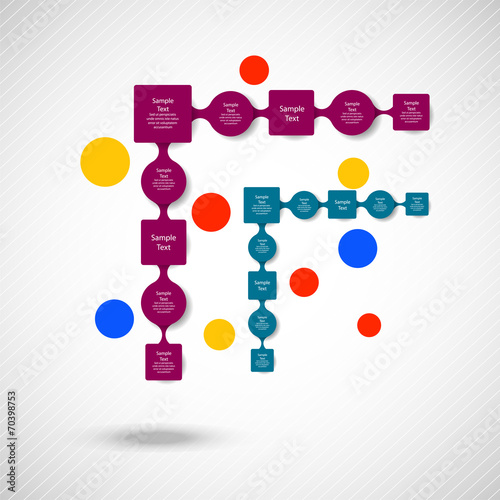 metaball colorful round diagram infographics photo