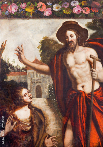 Padua - Paint of Christ as gardener and St. Mary Magdalene