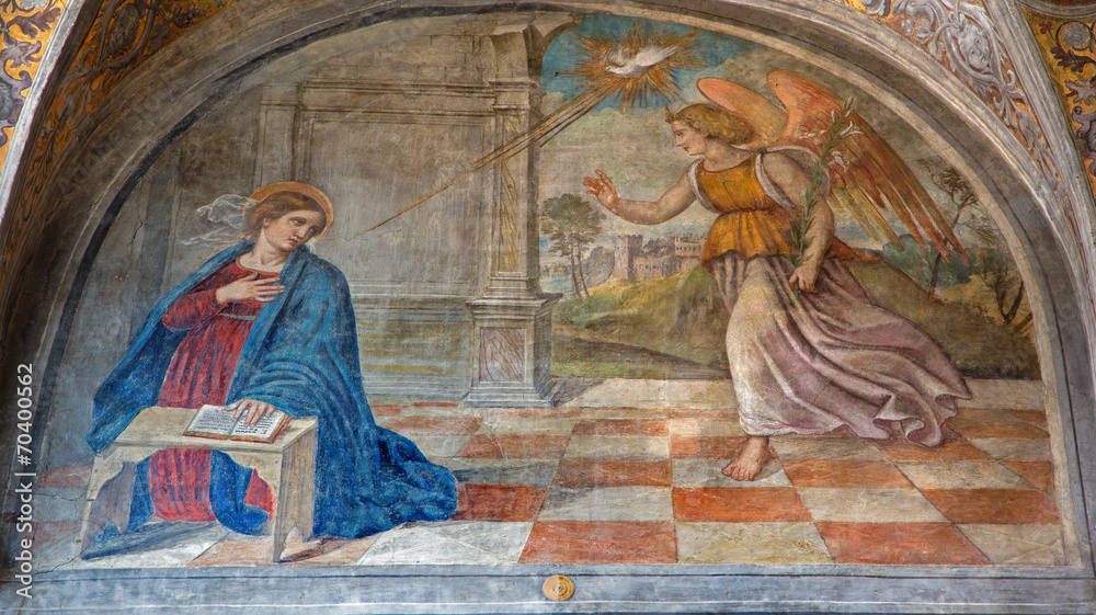 Fototapeta Padua - Annunciation in the church San Francesco del Grande