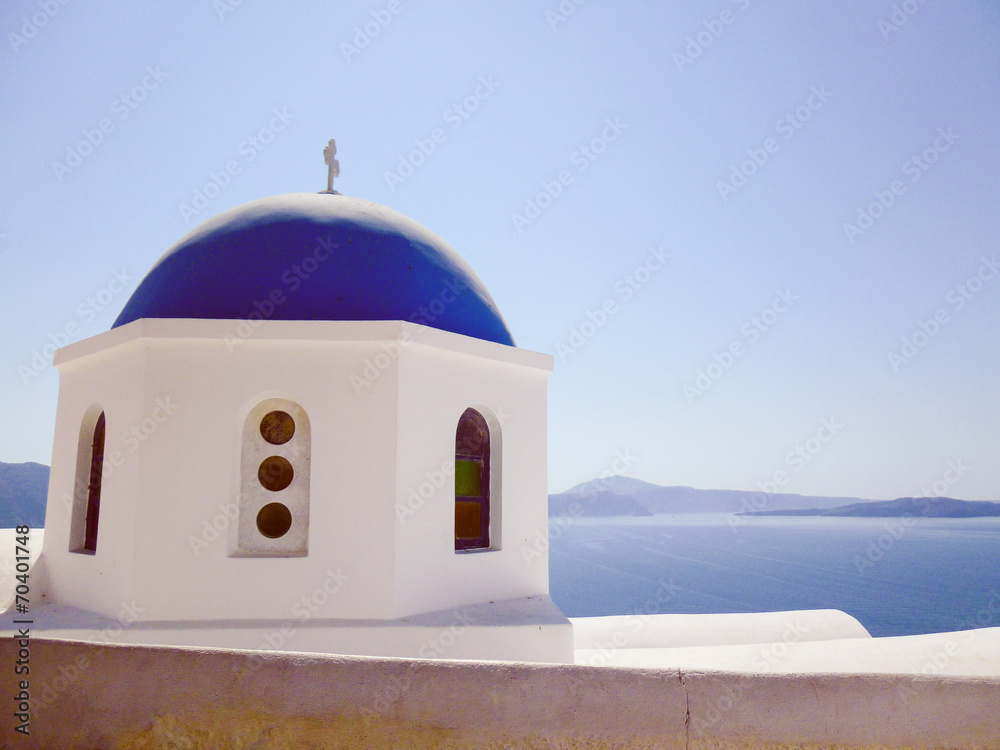 Retro look Oia Ia in Greece