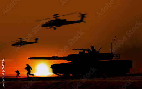 Combat Attack Abrams tank photo