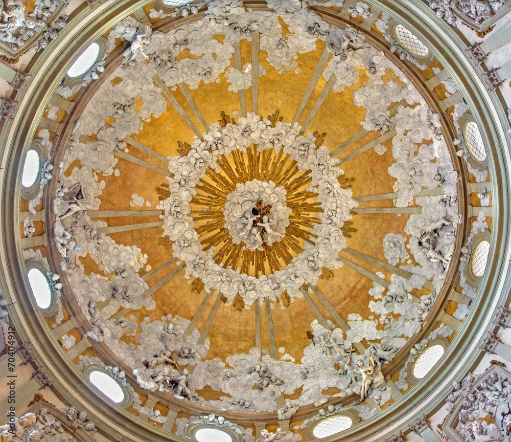 Padua - cupola of Reliquiary chapel in Basilica del Santo