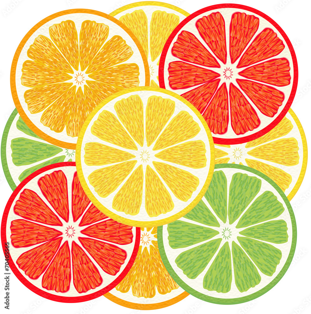 Fototapeta premium цитрусовые