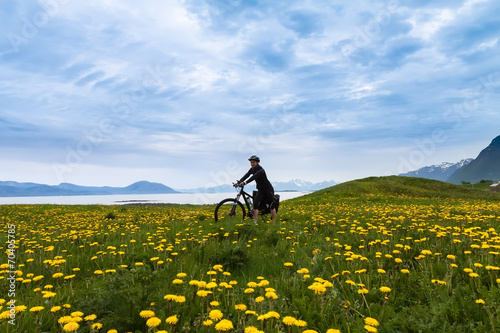 Mountain bike cyclist, Norway