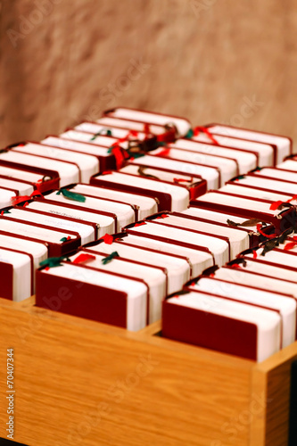 Hymnals and prayer books photo