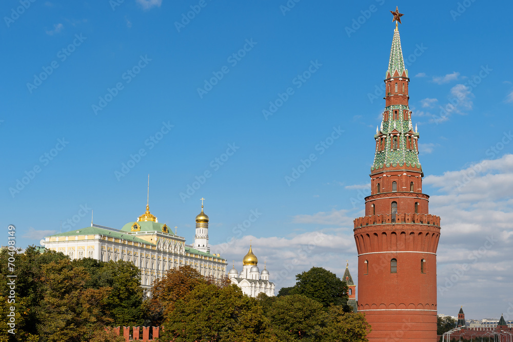 The Water Pump (Vodovzvodnaya) Tower and The Great Kremlin Palac