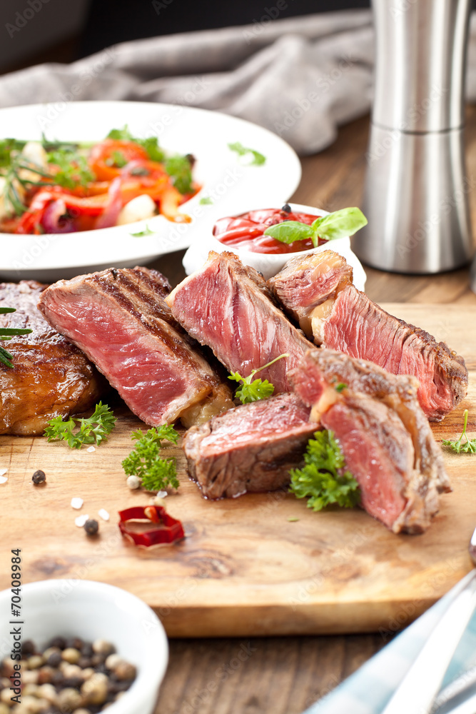 saftiges steak fleisch