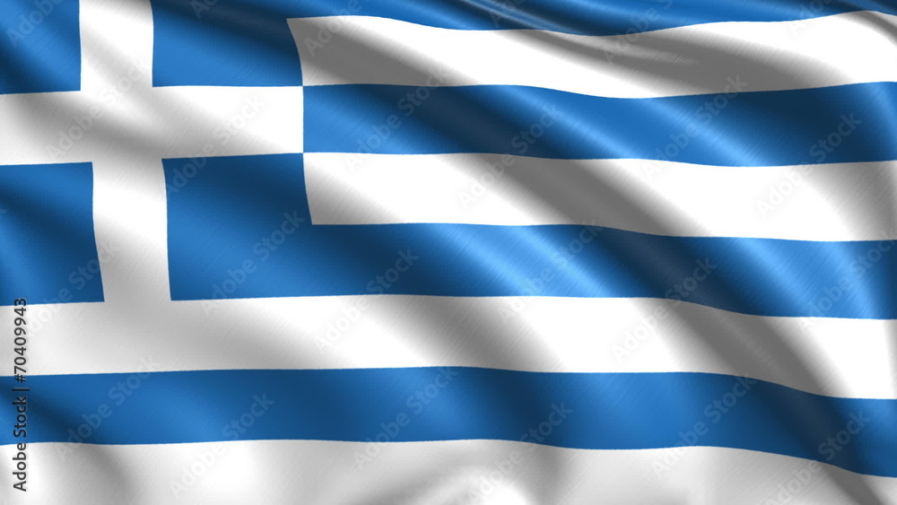 flag of Greece with fabric structure; looping flag of Greece with fabric structure; looping