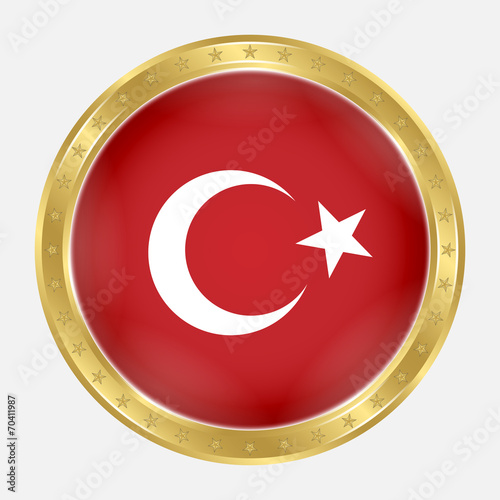 Türk Bayrağı - Rozet - 1