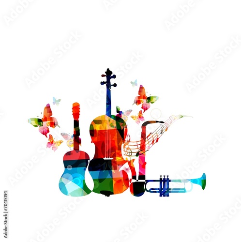 Colorful music background