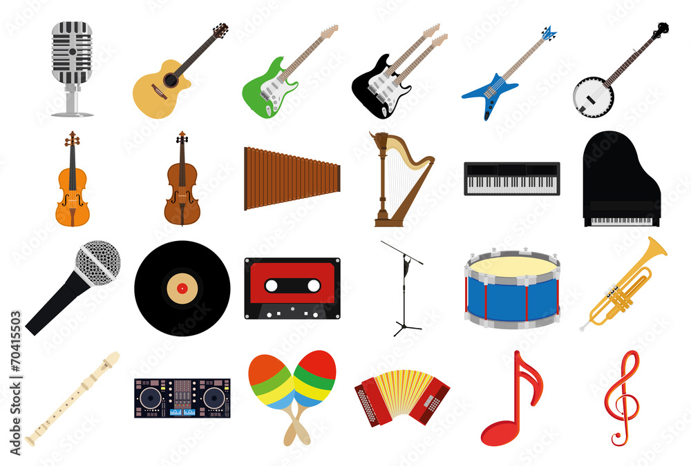 Fototapeta premium music set