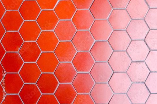 red tile floor gradient two tone