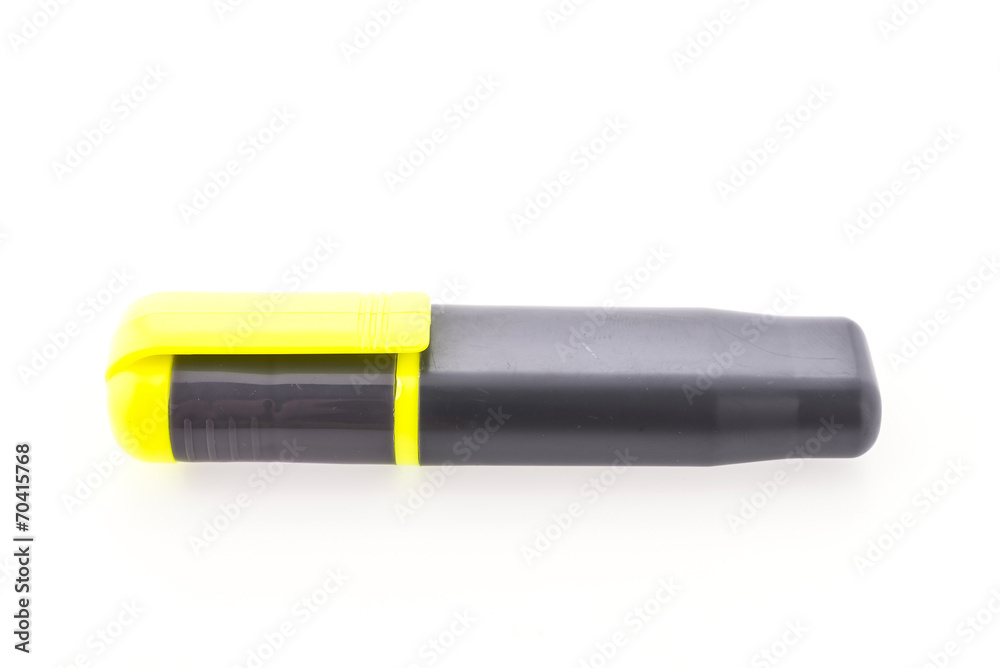 highlighter pen isolated on white background highlighter pen isolated on white background
