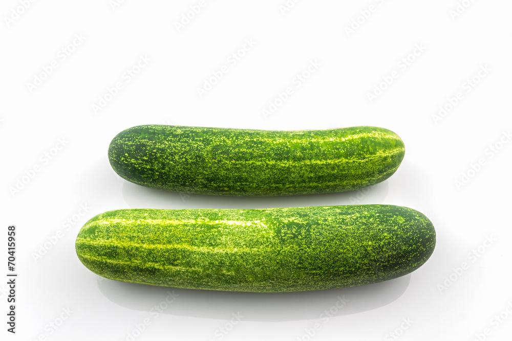 Fresh green cucumbers. Fresh green cucumbers.