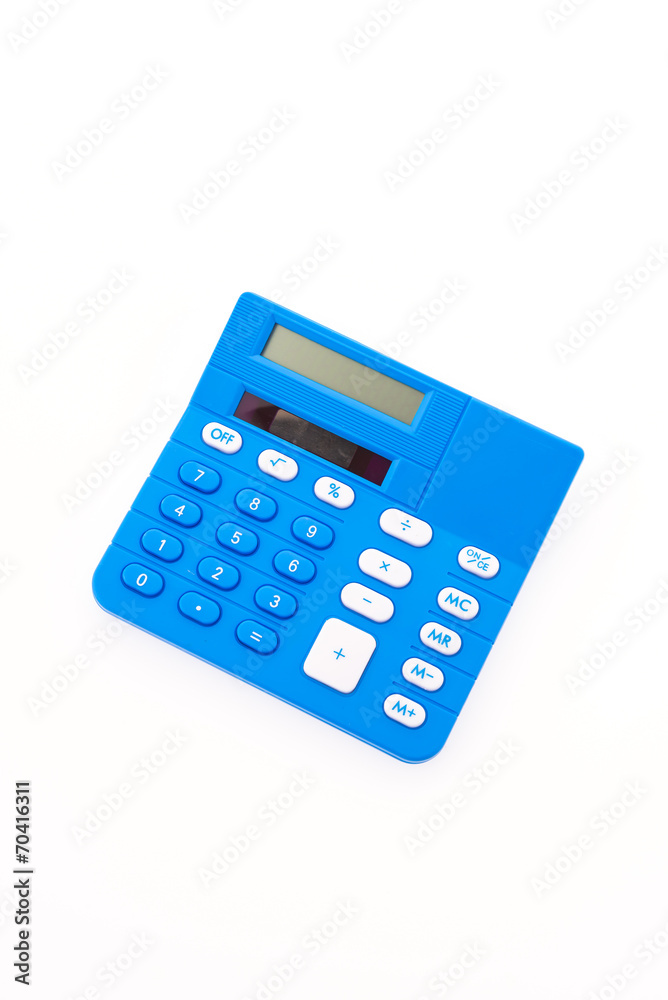 Calculator isolated on white background Calculator isolated on white background