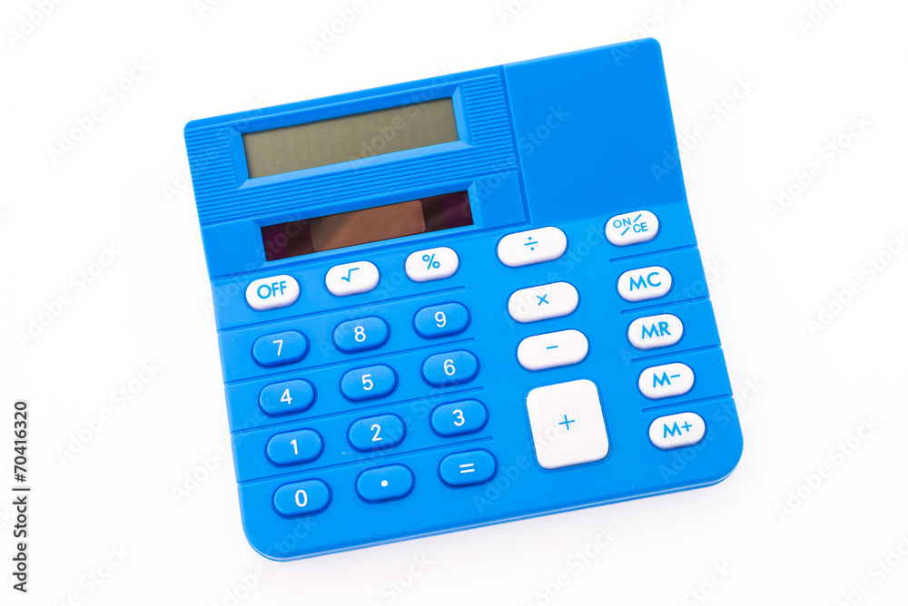 Calculator isolated on white background Calculator isolated on white background