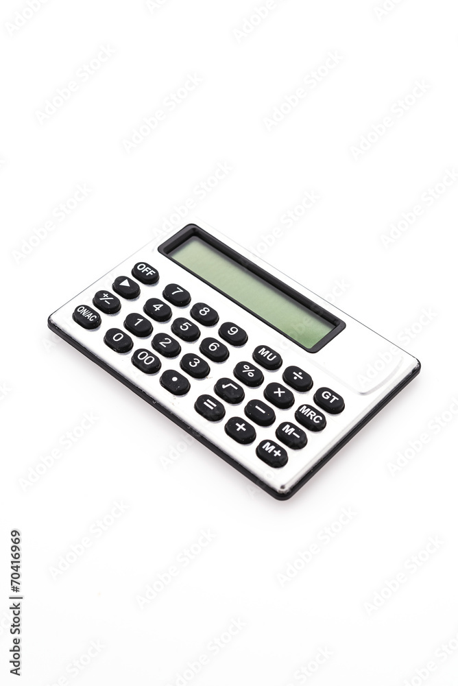 Calculator isolated on white background Calculator isolated on white background