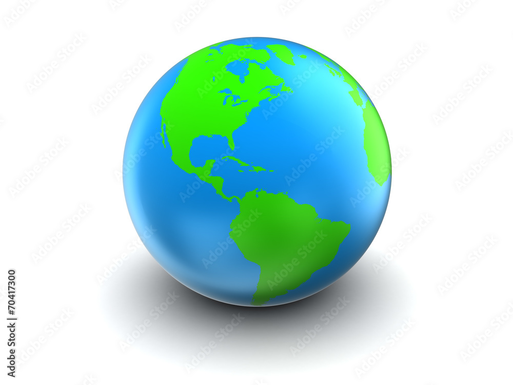 Earth globe 3d