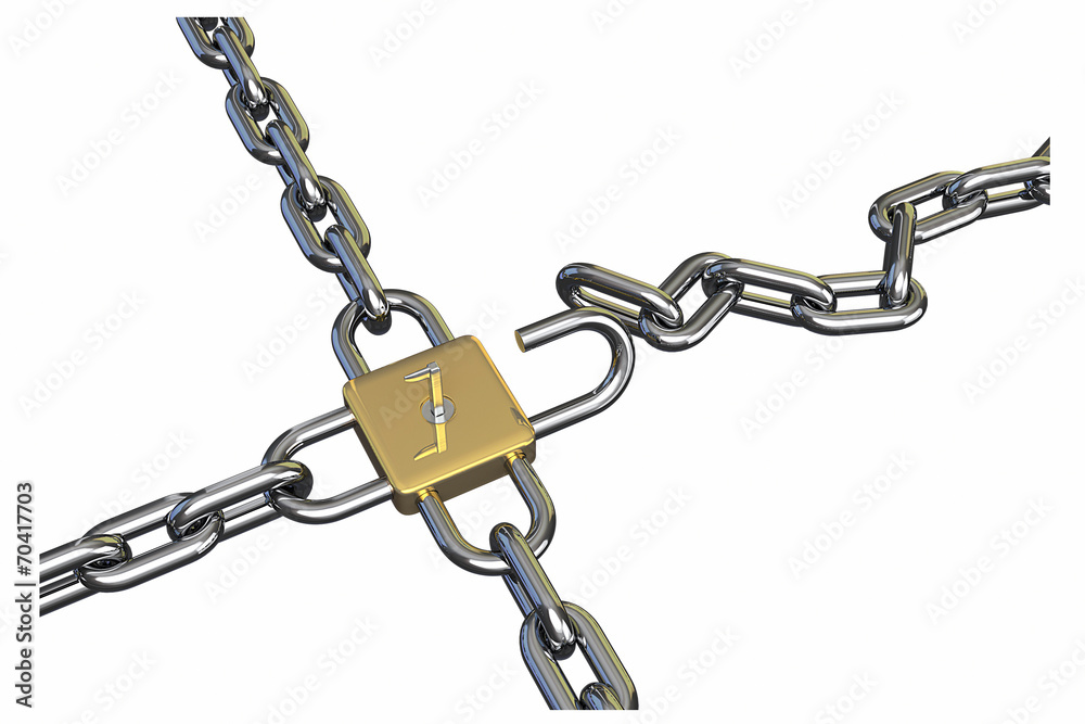 Fototapeta premium chains locking
