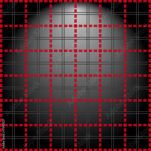 Red grid on a lighting background