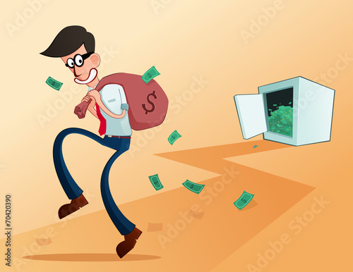 young worker stealing from his own company