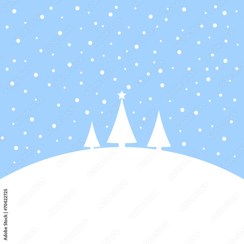 Weihnachtsbaum im Schnee Weihnachtsbaum im Schnee