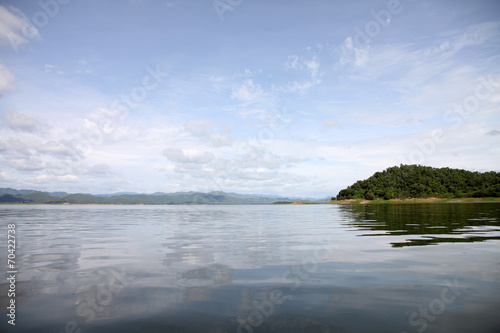 views of the lake in Thailand.