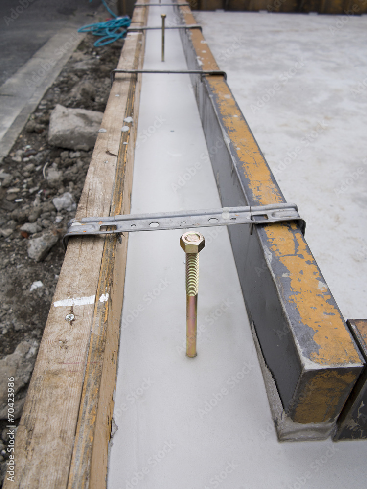 Obraz premium 住宅の基礎工事