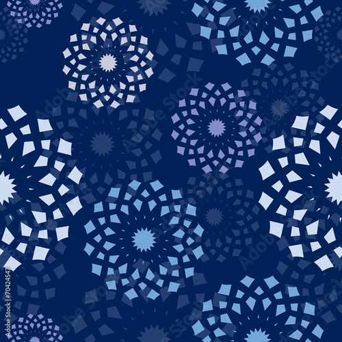 winter background, vector seamless pattern with snowflakes