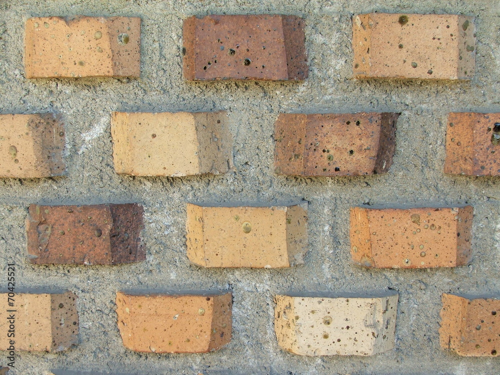 Fototapeta premium Pared decorativa exterior de ladrillo