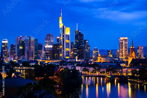 Frankfurt night and cloudy © myfoto7