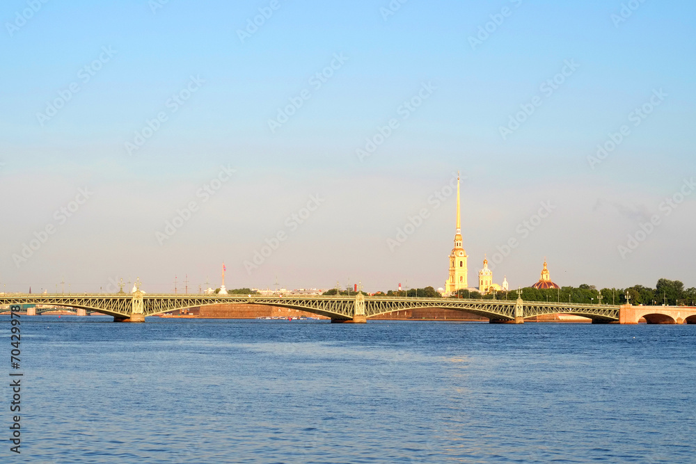 the image of a Peter and Paul Fortress, St.-Petersburg