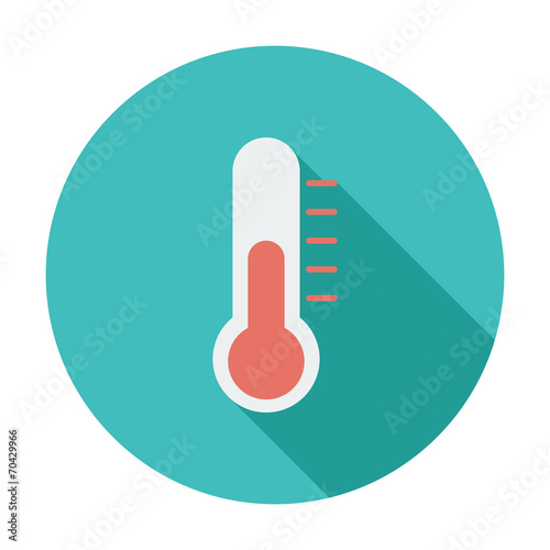 Thermometer flat icon.