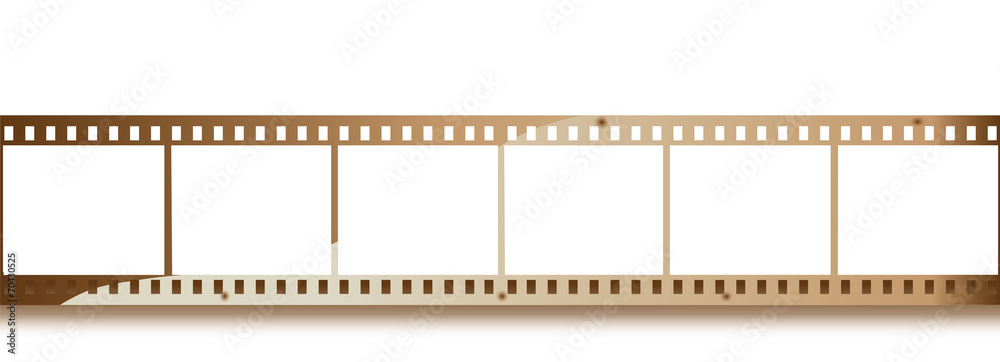 Blank grained film strip