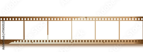 Blank grained film strip