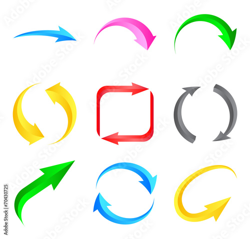 Colorful arrows.