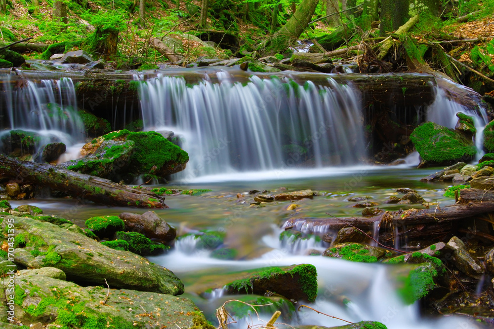 Waterfall in the national park Sumava-Czech Republic Waterfall in the national park Sumava-Czech Republic