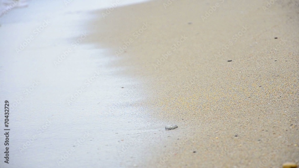 Woman leaving Footprints at the Beach Woman leaving Footprints at the Beach