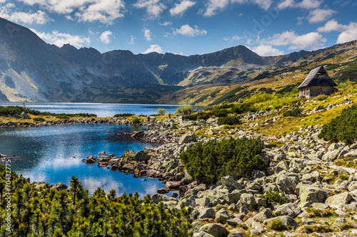 Fototapeta Naklejka Na Ścianę i Meble -  Summer in 5 lakes valley in High Tatra Mountains, Poland.